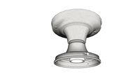Schoolhouse Newbury 4 Surface Mount, Satin Nickel