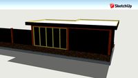 veranda + schuur met schutting