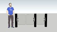 RFID Card Reader Security Turnstile Gate / Barrier Gate