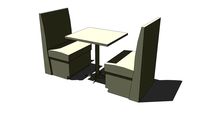 Tableset Booth Seating