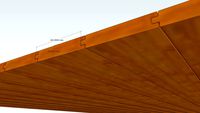 Lambri Wood Panel Ceiling