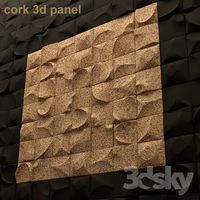 Cork 3d panel