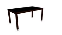 MESA JARDÍN RATTÁN / CRISTAL TOPO 160 X 90 X 76 CM