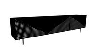 3 Doors Contemporary Tigah Iki Sideboard or Buffet in Black Oak by Larissa Batista