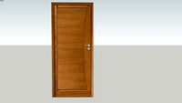 Porte Rozière Mistral - Chêne sélectionné brun cuir brossé