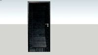 Porte Rozière Mistral design - Chêne ardoise brossé