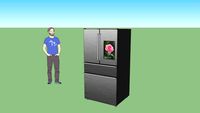 Modern 4 Door Fridge