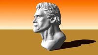 Arnold Schwarzenegger sculpt with Zbrush Lowpoly]