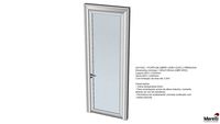 Porta de Abrir Vidro Duplo com Persiana (AW1000) - Marelli