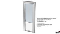 Porta de Abrir Mista com Vidro Duplo e Persiana (AED1000) - Marelli