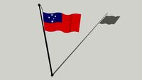 Flag of Samoa - fu‘a e Sāmoa