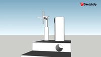 maqueta 3D de la energìa del futuro-energìa Undimotriz