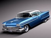 Oldsmobile 88 1958 coupe 3D Model