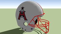 Houston Roughnecks football helmet