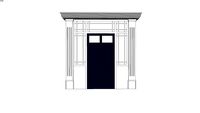 Regency Door and Combination Frame with Portico