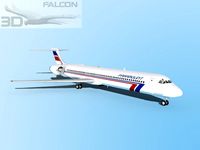Falcon3D MD 80 Paramount Airlines 3D Model
