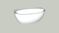 Back-to-wall bathtub