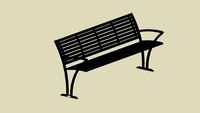 FRE-20-F Perenne 6ft Steel Bench with Armrests