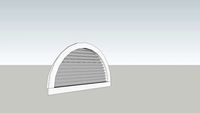 Semi-circular gable louver