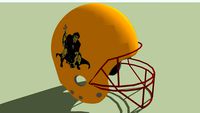 Ipswich Cardinals football helmet