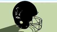 Worcestershire Black Knights football helmet