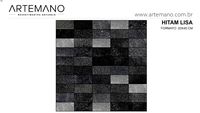 Hitam 40x20 lisa Premium www.artemano.com.br