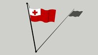 Flag of Tonga - fuka te Puleʻanga Fakatuʻi ʻo Tonga