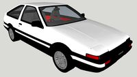 AE86 (20 Valve 4A-GE with Kouki Intra rims)