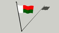 Flag of Madagascar - Drapeau Madagascar