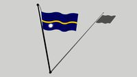 Flag of Nauru - aniden Naoero