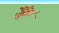 carrinho de madeira