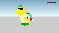 paper rainbow koopa mario