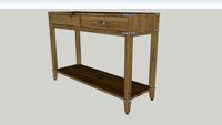 RH Cayden Campaign 2-Drawer Console Table