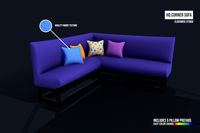 Corner Sofa and Pillows