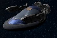 3D Hovercraft Blue