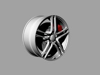 Audi R8 wheel without tire 3D Model