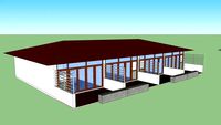 One Story Hotel Room Design (Beach Style)