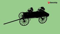 Open Amish buggy