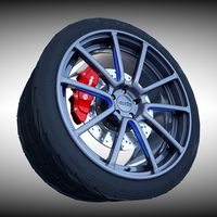 Axis Sport Wheel 3D Model