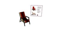 Lounge Chair with Nagaland Shawl fabric
