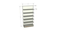 Retail Wall Fixture with Shelves