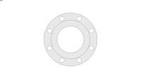 Flange, Weld Neck, 5in, Sch 40, Class 150