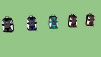 roupas / acessórios / closet / mochila