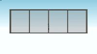 Ventana de 4 hojas- 400cm-125cm
