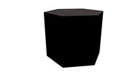 Centre 14 in. Occasional Table in Steeple Gray Glass and Gray Oak by Modloft