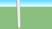 Columna cuadrada con zoclo
