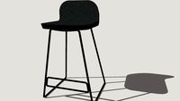 Industrial dark grey snack stool - MOSKOW MINI design stool