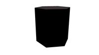 Centre 18 in. Occasional Table in Steeple Gray Glass and Gray Oak by Modloft