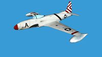 Lockheed P-80 Shooting Star (low poly)