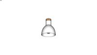 WOOD VINTAGE - Applique en métal blanc H 16 cm -